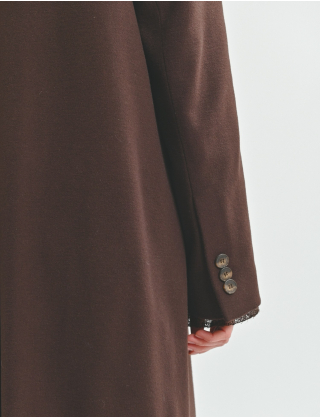 Картинка Пальто темно-коричневе